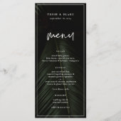 Moody Tropics Wedding Menu (Voorkant)