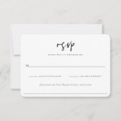Moody Tropics Wedding RSVP Kaart (Voorkant)
