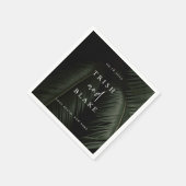 Moody Tropics Wedding Servet (Hoek)