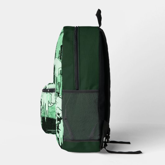 Moody  Uilen Groen en Mint Monogram Bedrukte Rugzak (Rechts)