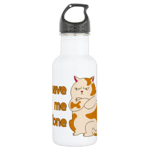 Moody-vette kat laat me alleen roestvrij staalafva waterfles 
