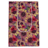 Moody Vlinders en Zonnebloemen Medium Cadeauzakje (Achterkant)