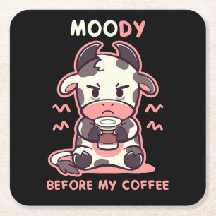 MOOdy voor mijn koffie Kartonnen Onderzetters