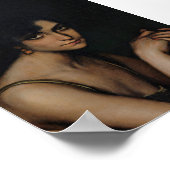 Moody Vrouw Portret  Kunst Poster (Hoek)