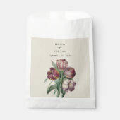 Moody Waterverf Paarse Tulpen Huwelijksgunst Bedankzakje (Voorkant)