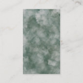 Moody Waterverf Pine Tree Forest Wedding Detail Informatiekaartje (Achterkant)