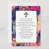 Moody Waterverf Sympathie Uitvaartgebed Kaart (Achterkant)