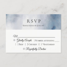 Moody Waterverf Wash Wedding RSVP