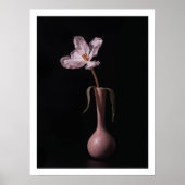 Moody wilde tulp stilleven muurkunst print (Voorkant)