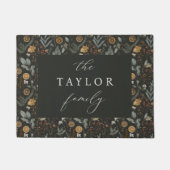 Moody Winter Botanical gepersonaliseerd Deurmat (Voorkant)