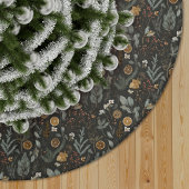 Moody Winter Botanisch Patroon Kerstboom Rok