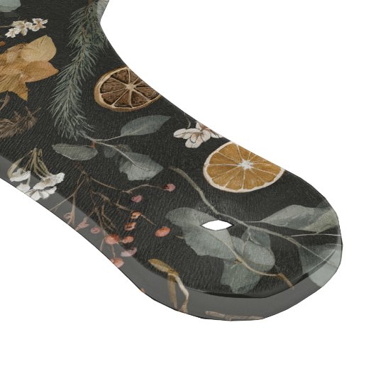 Moody Winter Botanische gepersonaliseerde keuken Snijplank (Hoek)