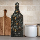 Moody Winter Botanische gepersonaliseerde keuken Snijplank