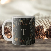 Moody Winter Botanische Kerstvakantie Monogram Koffiemok