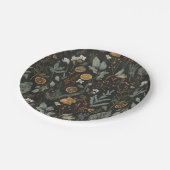 Moody Winter Botanische Kerstvakantie Papieren Bordje (Gekanteld)