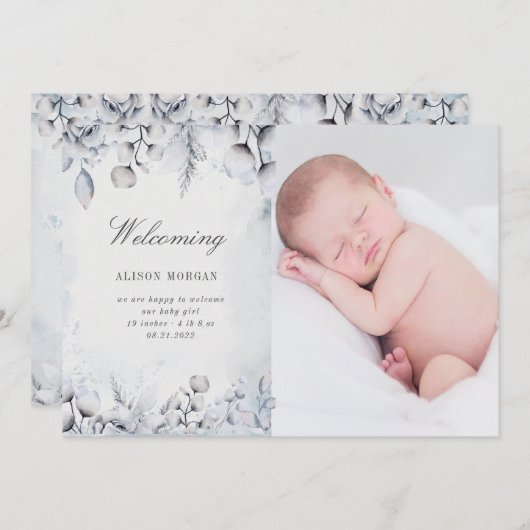 moody winter foliage - mededeling kaart (Voorkant / Achterkant)