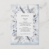 Moody Winter Foliage Receptie Details Kaart (Voorkant)