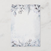 Moody Winter Foliage Receptie Details Kaart (Achterkant)
