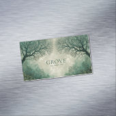 Moody Winter Forest Gotische Romance Magnetisch Visitekaartje (Voorbeeld)