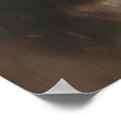 Moody Winter Forest Wall Art, Moonlit Snowy Poster (Hoek)