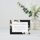 Moody Winter groen Vrijgezellenfeest Informatiekaartje (Staand voorkant)