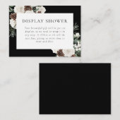 Moody Winter groen Vrijgezellenfeest Informatiekaartje (Voorkant / Achterkant)