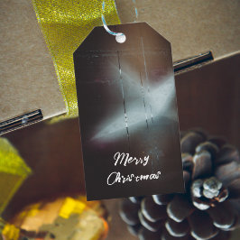 Moody Winter Night's Grote Kerstster Cadeaulabel
