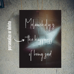 Moody Winter Night's Grote Kerstster Poster