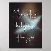 Moody Winter Night's Grote Kerstster Poster (Voorkant)