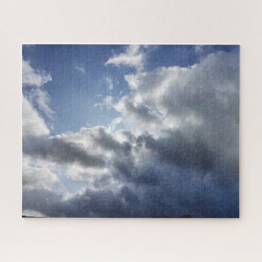 Moody wolken in Cornish blue sky Legpuzzel (Horizontaal)