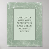 Moody Zwart Grijs Custom Poster Abstract Elegant (Voorkant)
