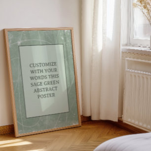 Moody Zwart Grijs Custom Poster Abstract Elegant