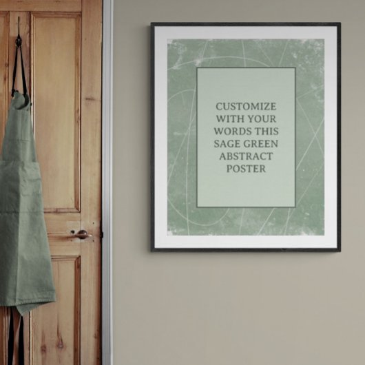 Moody Zwart Grijs Custom Poster Abstract Elegant