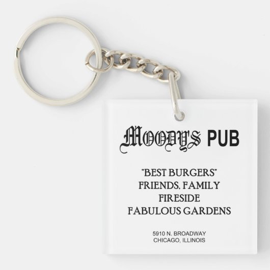 MOODY'S PUB, CHICAGO, IL SLEUTELHANGER (Voorkant)