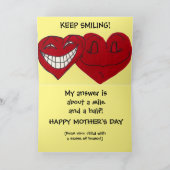 MOOEDERDAG HUMOR FEESTDAGEN KAART (Binnen)