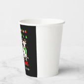 Mooey Christmas Cow Christmas Ugly Sweater Pajama  Papieren Bekers (Links)