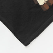 Mooey Christmas Cow With Santa Hats Xmas Lights Me Fleece Deken (Hoek)