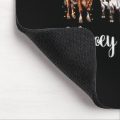 Mooey Christmas Cowgirl Xmas Funny Western Christm Muismat (Hoek)