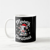 Mooey Christmas Cute Cow With Santa Hat And Holida Koffiemok (Links)