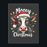 Mooey Christmas Funny Xmas Koe Cattle Lovers Briefkaart<br><div class="desc">Mooey Christmas,  koe Christmas,  Santa koe,  rundvleesliefhebbers,  boerderij Christmas,  Christmas koe,  Grappige koe Christmas,  boerderij vakantie,  Santa Hat koe,  Feestelijke boerderij Animal,  Kerstmis voor rundvee liefhebbers,  koe vakantie shirt,  boerderij Animal Christmas,  Christmas Spirit,  vee cadeau.</div>