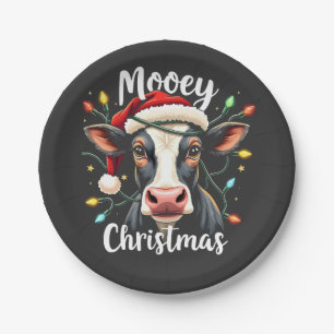Mooey Christmas Funny Xmas Koe Cattle Lovers Papieren Bordje