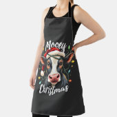 Mooey Christmas Funny Xmas Koe Cattle Lovers Schort (Insitu)