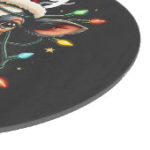 Mooey Christmas Funny Xmas Koe Cattle Lovers Snijplank (Hoek)