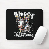 Mooey Christmas Heifer Cow Reindeer Christmas Ligh Muismat (Met muis)