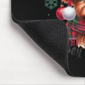 Mooey Christmas Highland Cow Christmas Lights Cow  Muismat (Hoek)