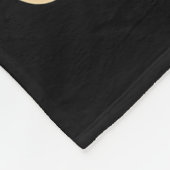 Mooey Christmas Highland Cow Funny Santa Hat Desig Fleece Deken (Hoek)