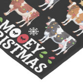 Mooey Christmas Koe Lover Holiday Boerderij Farmer Korte Tafelloper (Hoek)