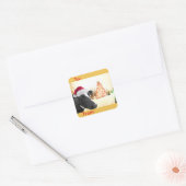 Mooey Christmas Winter Koe Santa Hat Gift Label (Envelop)