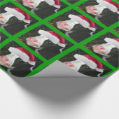 Mooey Cow Santa Hat Kerstmis Cadeaupapier (Hoek)