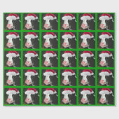 Mooey Cow Santa Hat Kerstmis Cadeaupapier (Vlak)